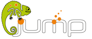 Logo di [jumpcreative] di Pavia, che rappresenta i servizi di social media, video aziendali, contenuti web, shooting, siti web e grafica