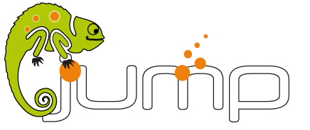 Logo di [jumpcreative] di Pavia, che rappresenta i servizi di social media, video aziendali, contenuti web, shooting, siti web e grafica